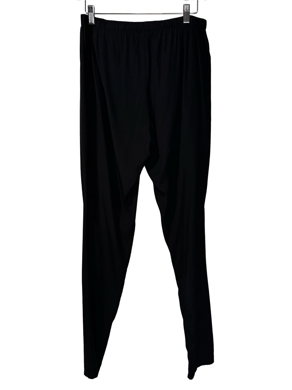 Vince Womens Silk Dress Pants Medium Black Tapered Relaxed Pull On Career Office - Picture 4 of 9